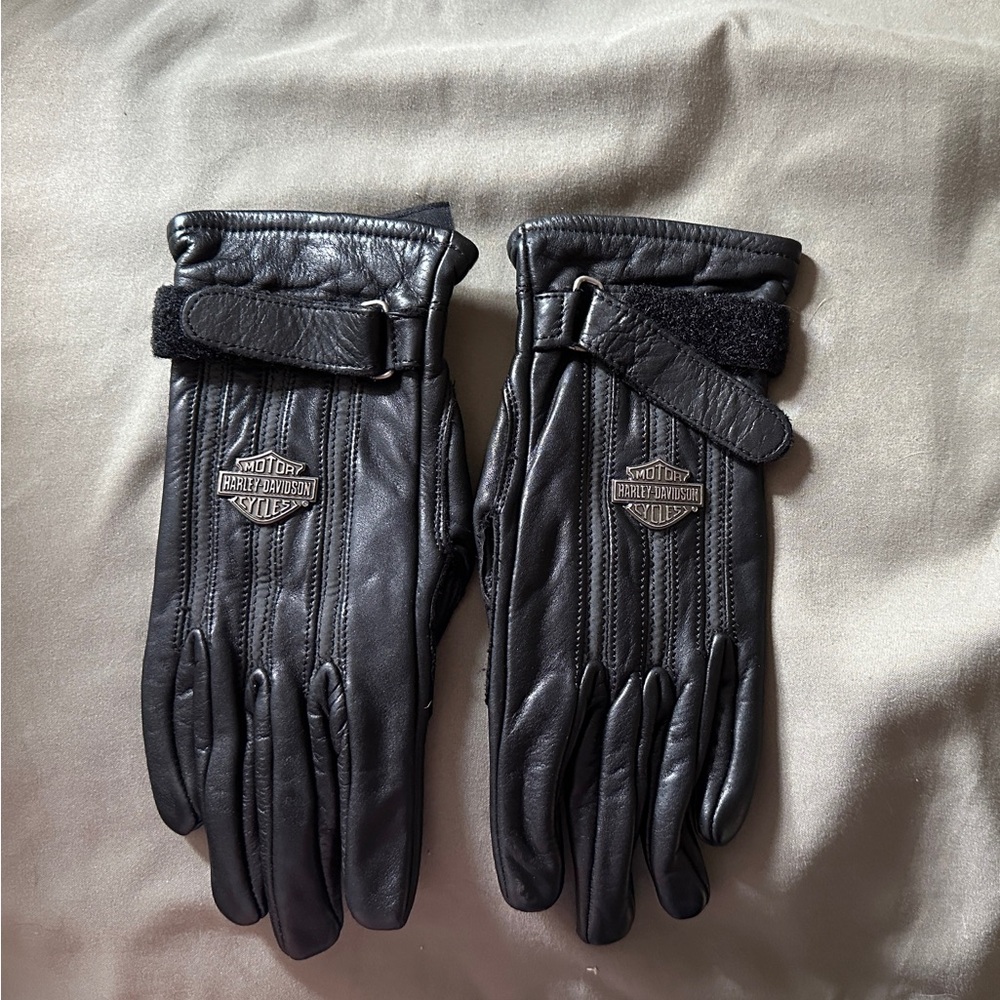 Harley Davidson  leather gloves small